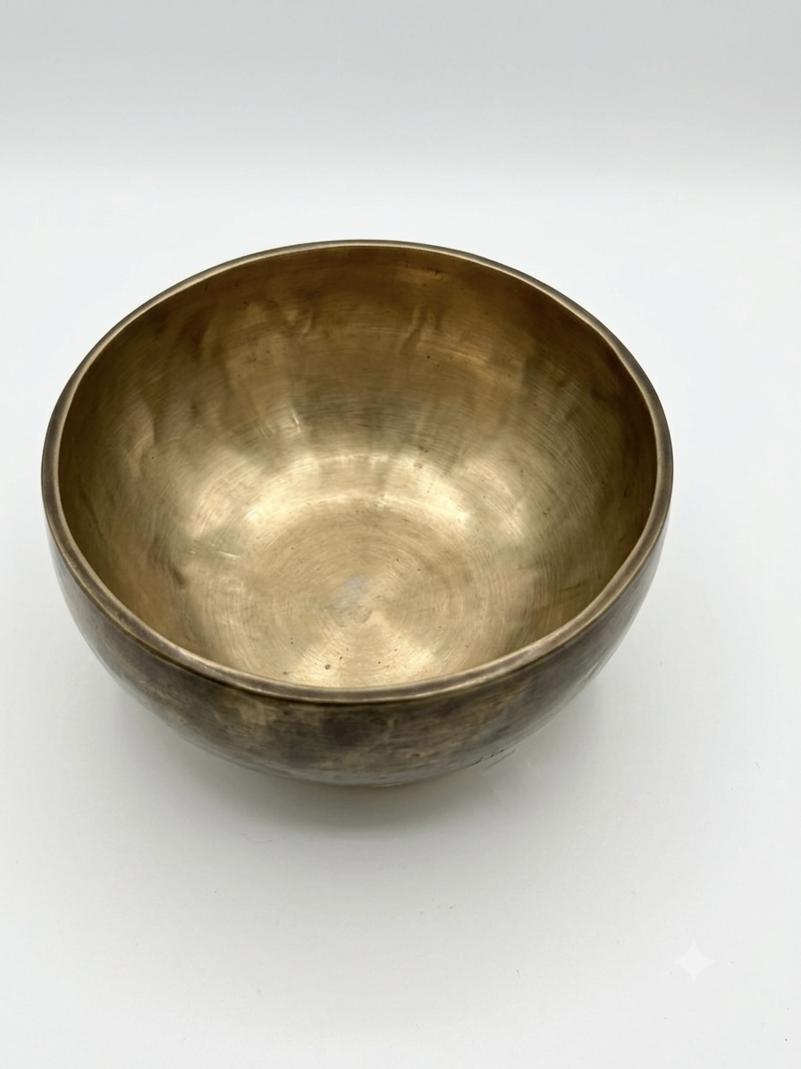 Single Tibetan Bowl Golden Black-B scale