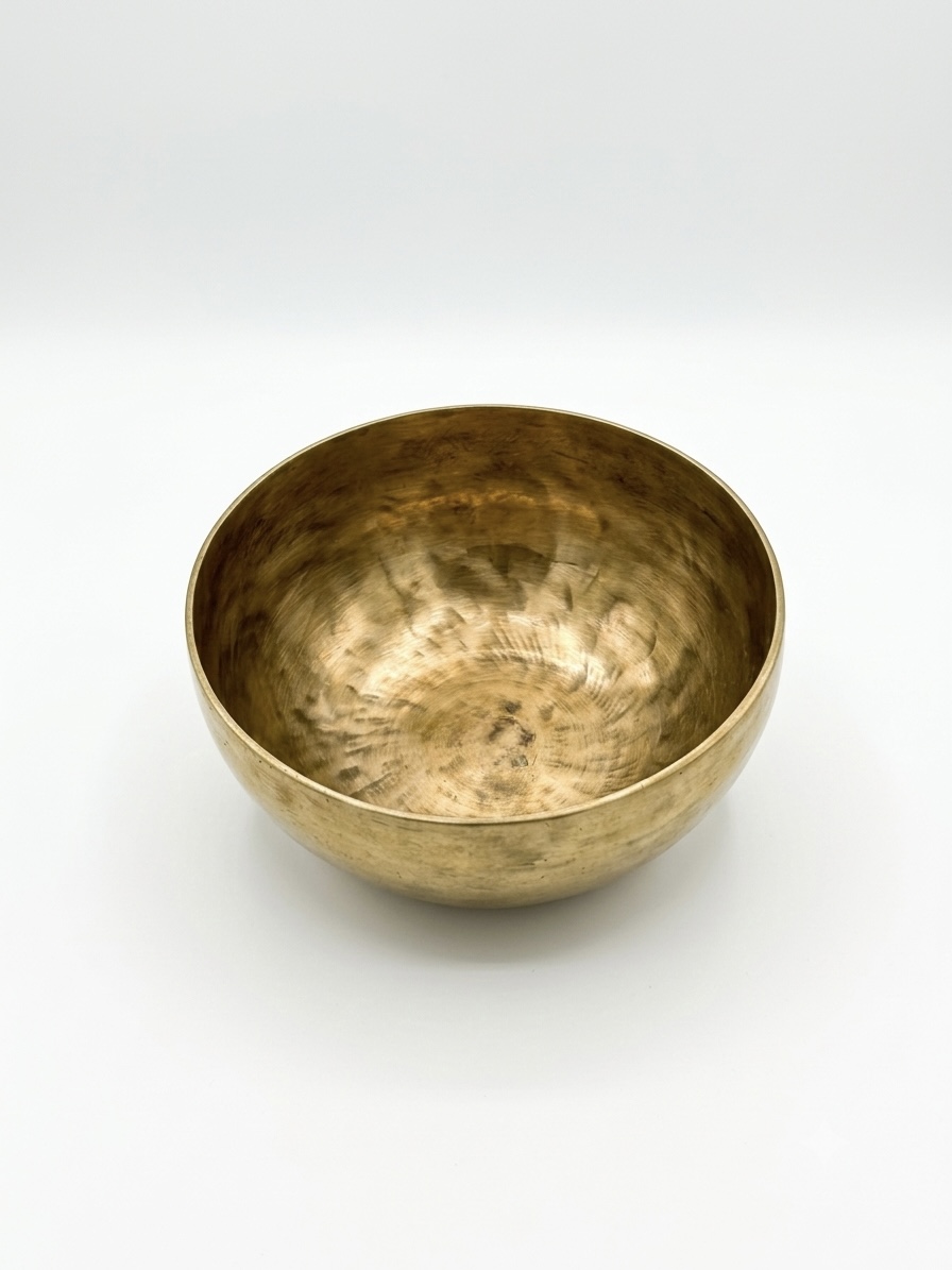 Single Tibetan Bowl Tiger Gold-F scale